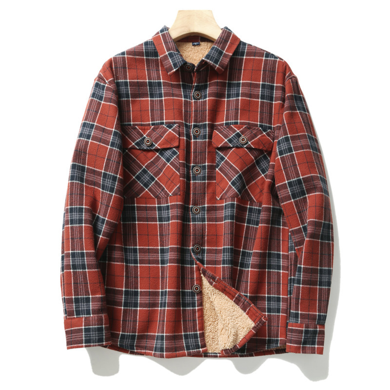 الرجال قمصان منقوشة الفانيلا س - مراجعة Flannel Shirt Lined وسعره