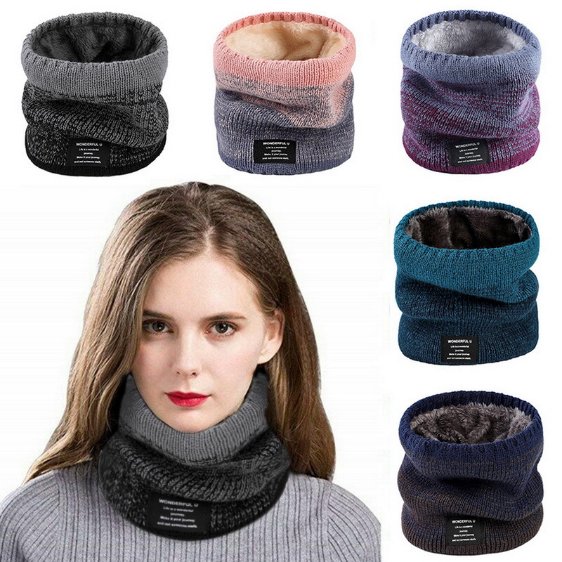 الشتاء النساء الرجال محبوك الت - مراجعة Wool Scarf Men وسعره