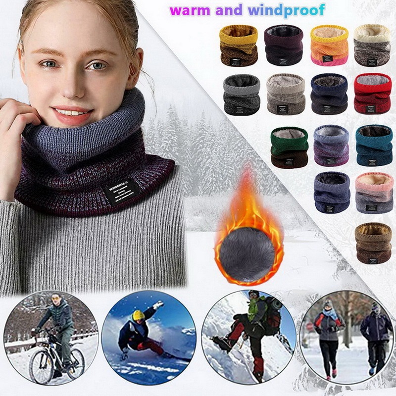 الشتاء النساء الرجال محبوك الت - مراجعة Wool Scarf Men وسعره