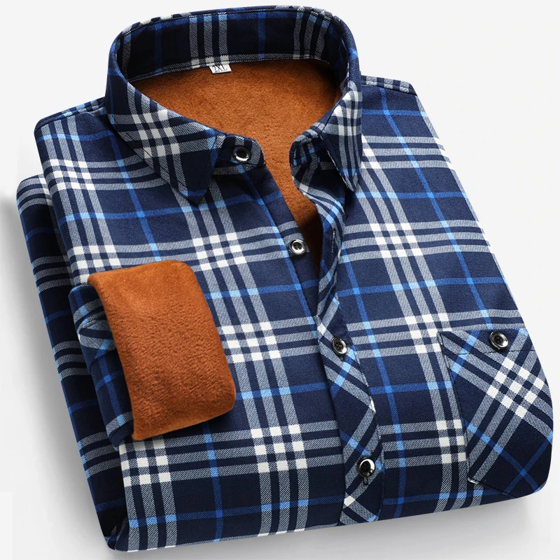 الخريف والشتاء الرجال مبطنة با - مراجعة Flannel Shirt Lined وسعره
