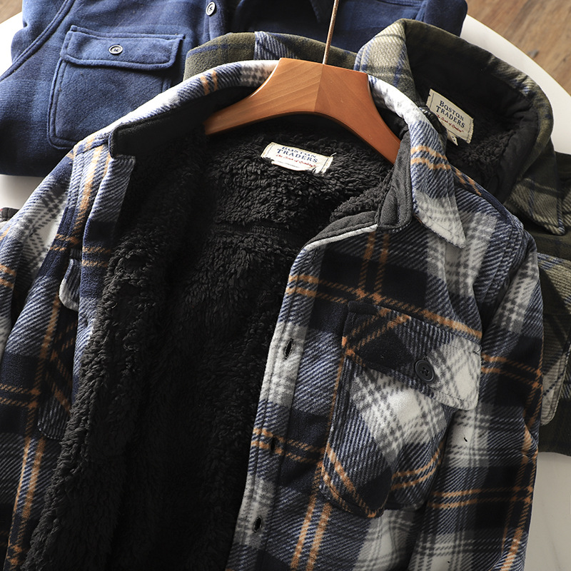 قميص رجالي من الفلانيل بنقشة م - مراجعة Flannel Shirt Lined وسعره