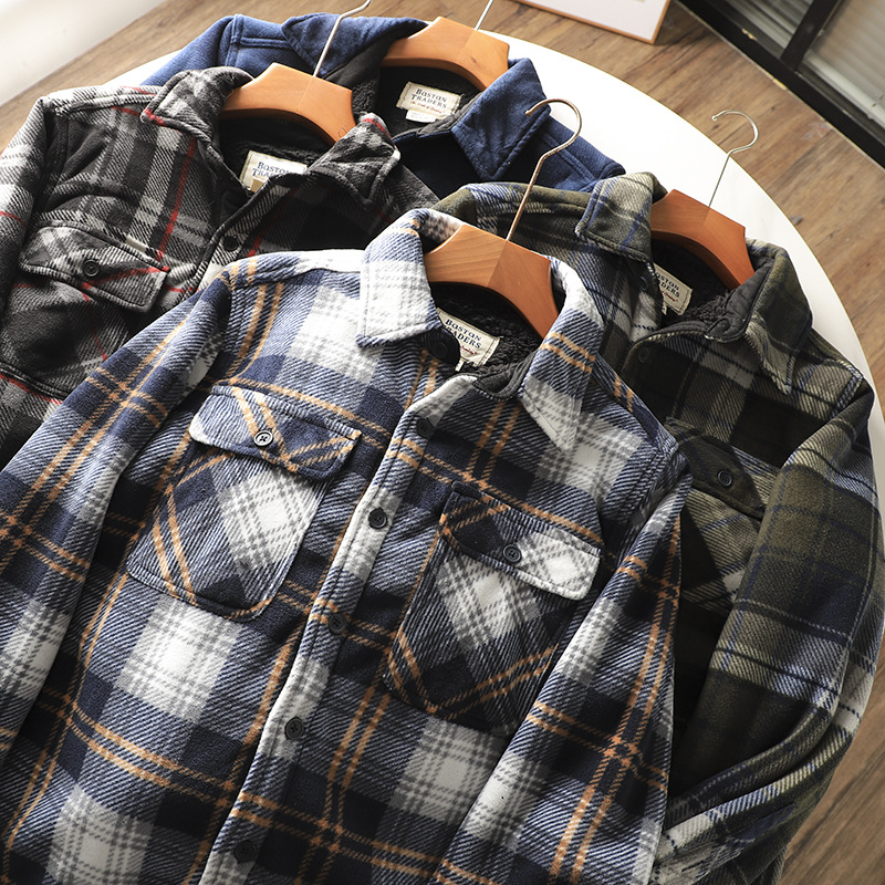 قميص رجالي من الفلانيل بنقشة م - مراجعة Flannel Shirt Lined وسعره