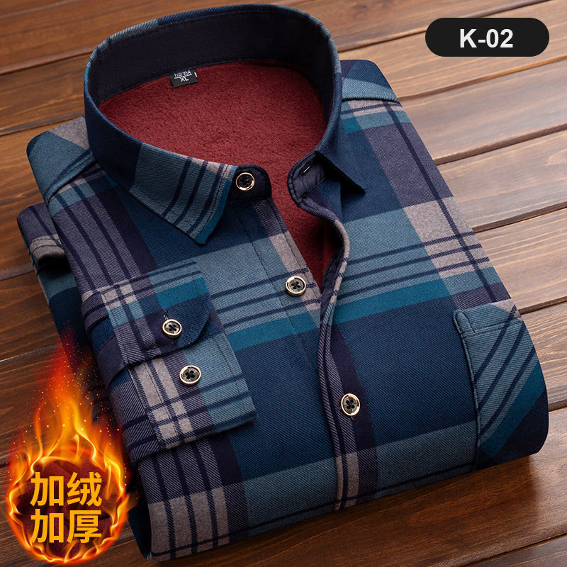 قميص رجالي منقوش بأكمام طويلة  - مراجعة Flannel Shirt Lined وسعره