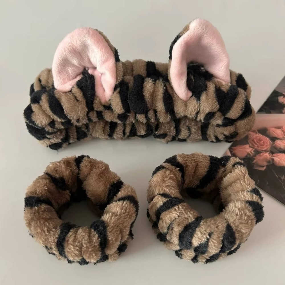 3 قطعة/المجموعة ليوبارد طباعة  - مراجعة Winter Headband Fleece وسعره