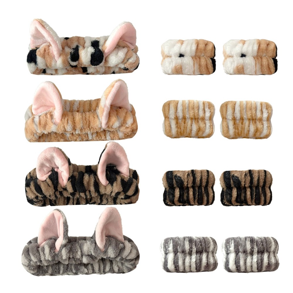 3 قطعة/المجموعة ليوبارد طباعة  - مراجعة Winter Headband Fleece وسعره