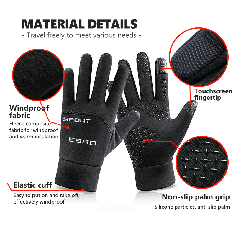 قفازات شتوية دافئة مقاومة للما - مراجعة Touch Screen Gloves وسعره