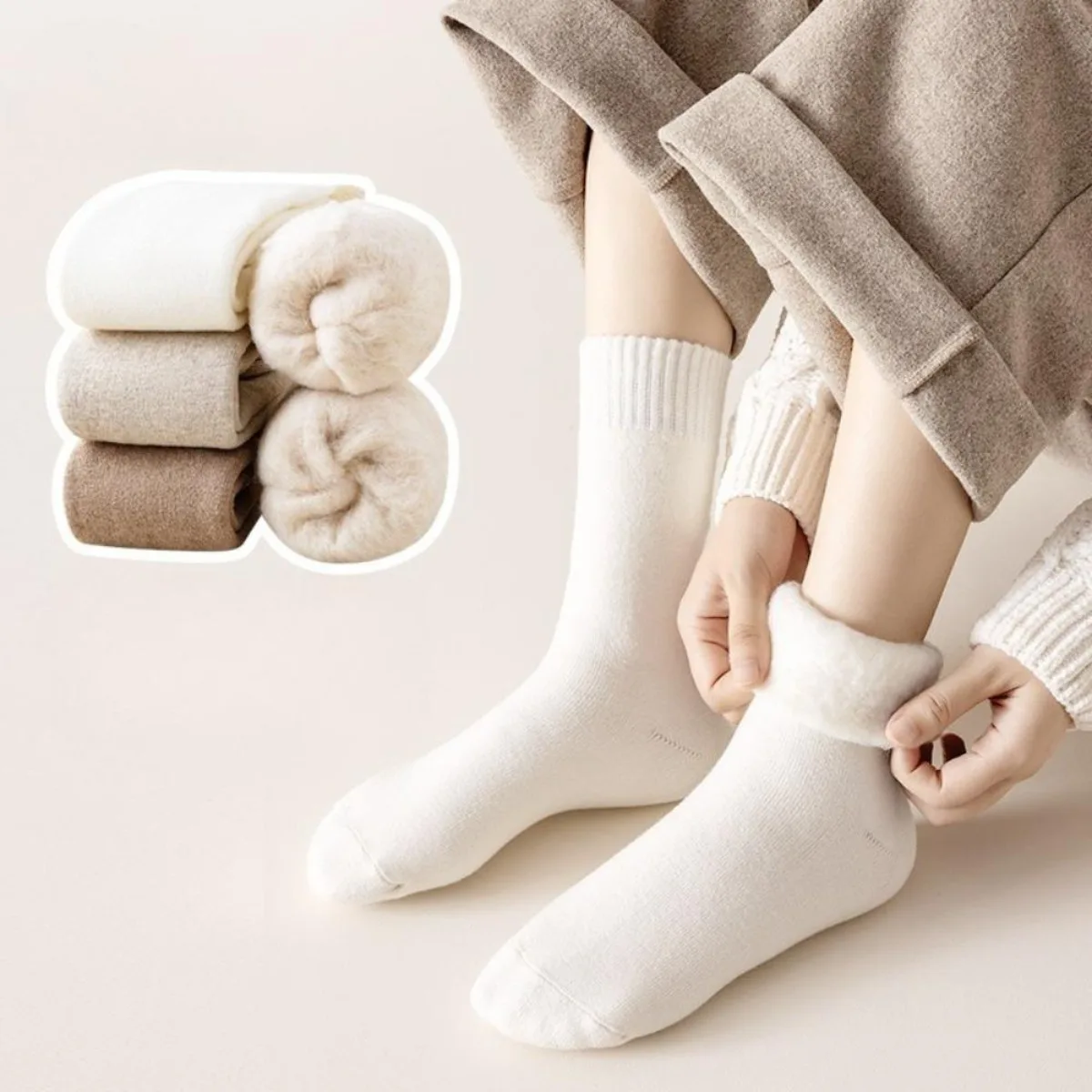1 زوج الشتاء الجوارب الحرارية  - مراجعة Thermal Sock Wool وسعره