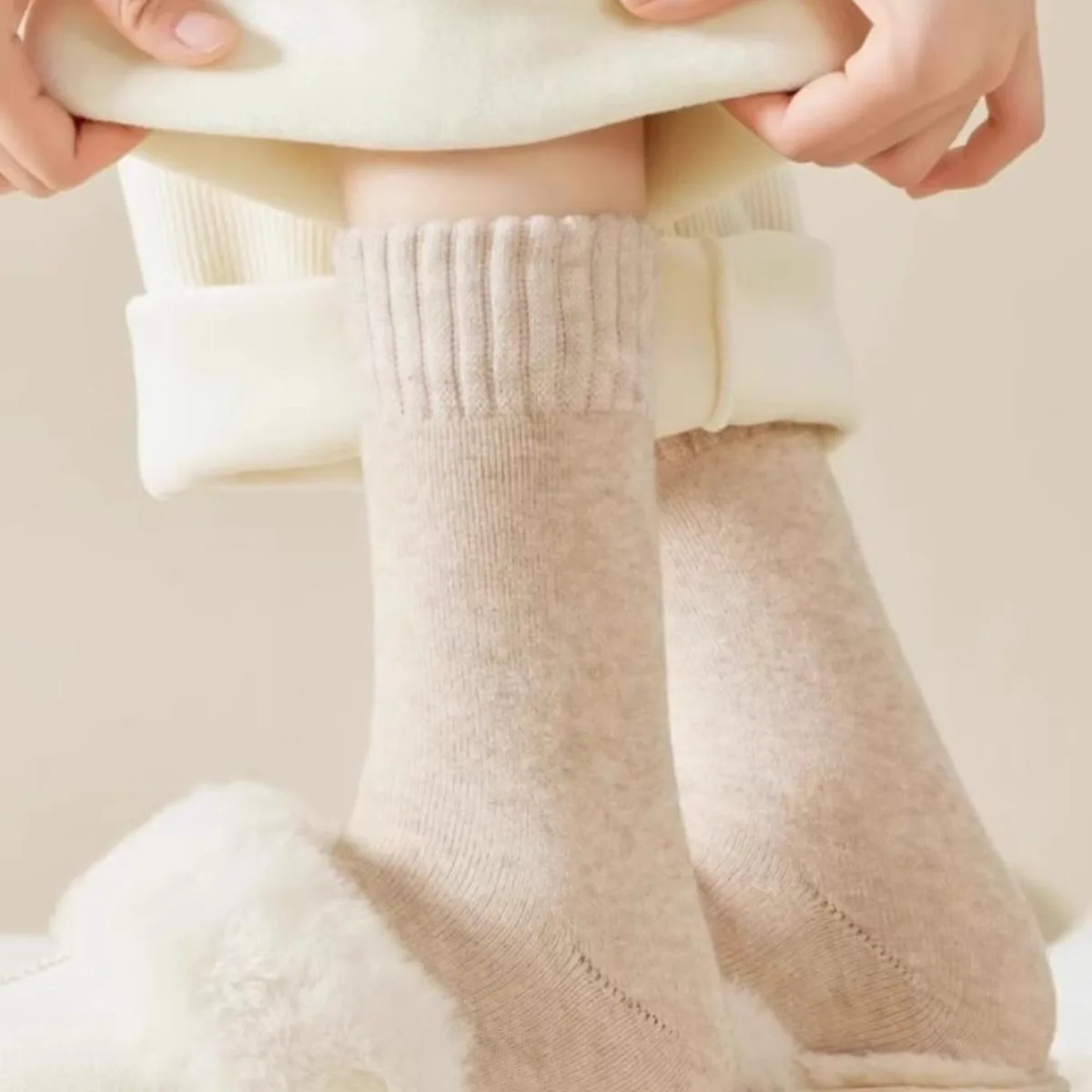 1 زوج الشتاء الجوارب الحرارية  - مراجعة Thermal Sock Wool وسعره