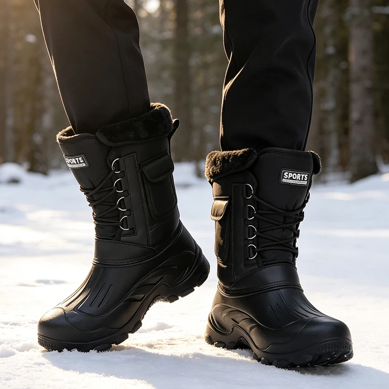 أحذية شتوية رجالية للثلج، أحذي - مراجعة Waterproof Winter Boot وسعره