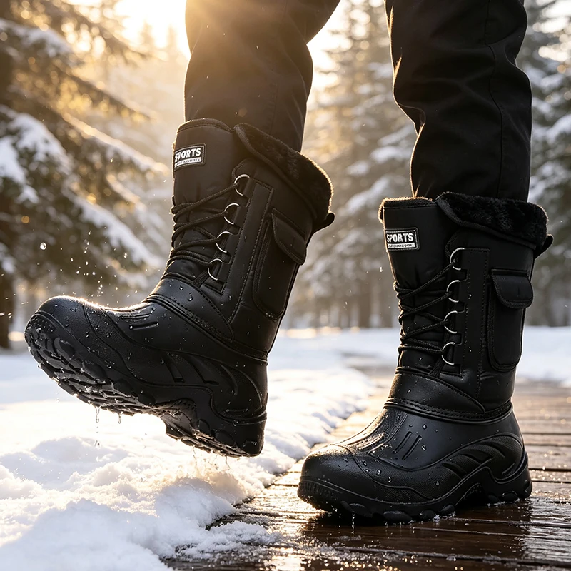 أحذية شتوية رجالية للثلج، أحذي - مراجعة Waterproof Winter Boot وسعره