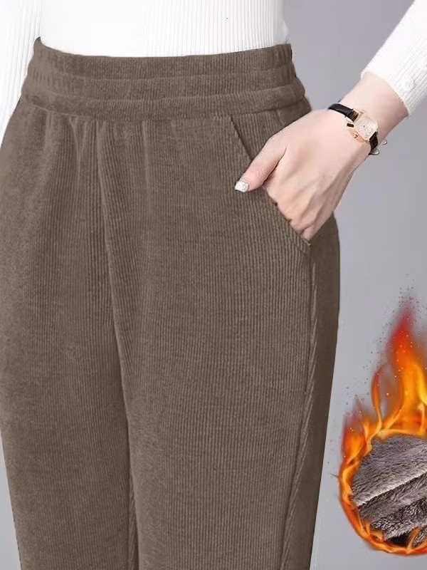 بنطلون نسائي سميك مستقيم الساق - مراجعة Corduroy Pant Warm وسعره