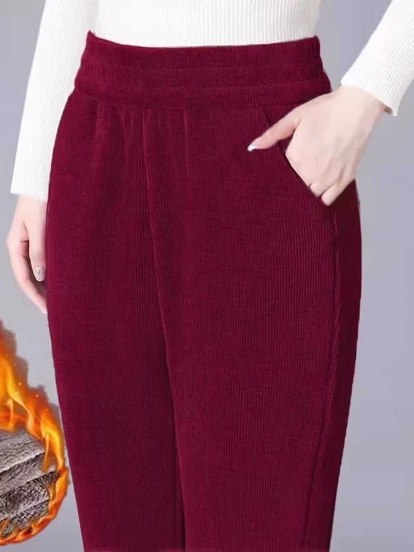 بنطلون نسائي سميك مستقيم الساق - مراجعة Corduroy Pant Warm وسعره