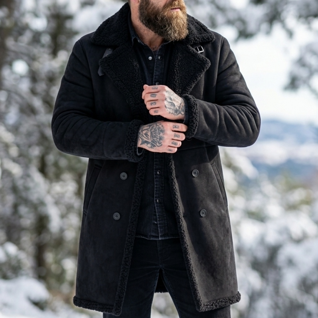 معطف شتوي رجالي من الجلد المدب - مراجعة Down Jacket Packable وسعره