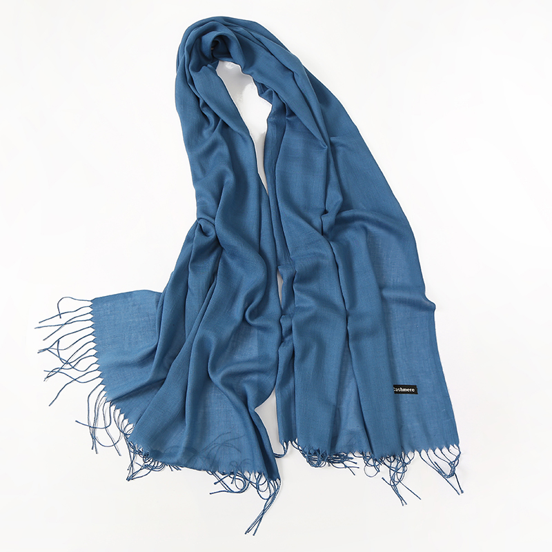وشاح شتوي للسيدات بلون سادة مو - مراجعة Cashmere Pashmina Wrap وسعره