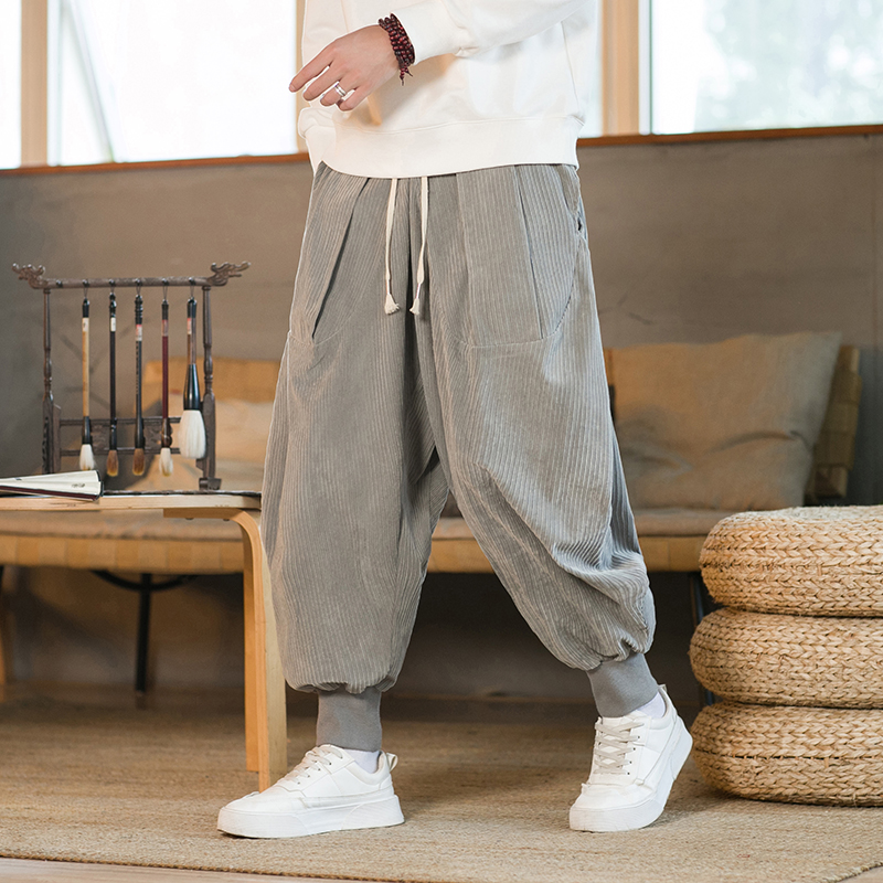 سروال قصير أحادي اللون للرجال  - مراجعة Corduroy Pant Warm وسعره