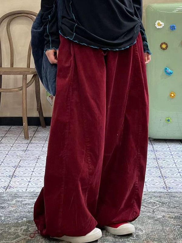 بنطلون نسائي واسع الساق بخصر م - مراجعة Corduroy Pant Warm وسعره