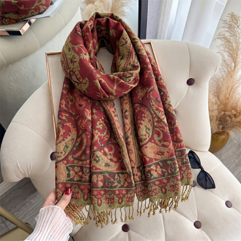 وشاح نسائي فاخر من الكشمير لعا - مراجعة Cashmere Pashmina Wrap وسعره