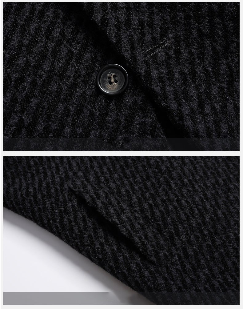 معطف طويل الرجال سترة صوف رجال - مراجعة Wool Coat Peacoat وسعره