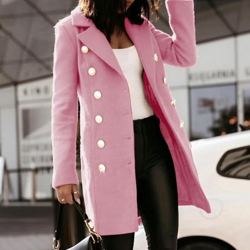 معاطف صوف نسائية لخريف وشتاء م - مراجعة Wool Coat Peacoat وسعره