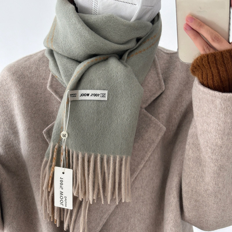 أنيقة نوعية جيدة 100% وشاح من  - مراجعة Wool Scarf Men وسعره