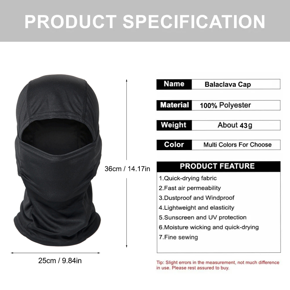 5 قطع من أقنعة الوجه الكاملة ا - مراجعة Balaclava Ski Mask وسعره