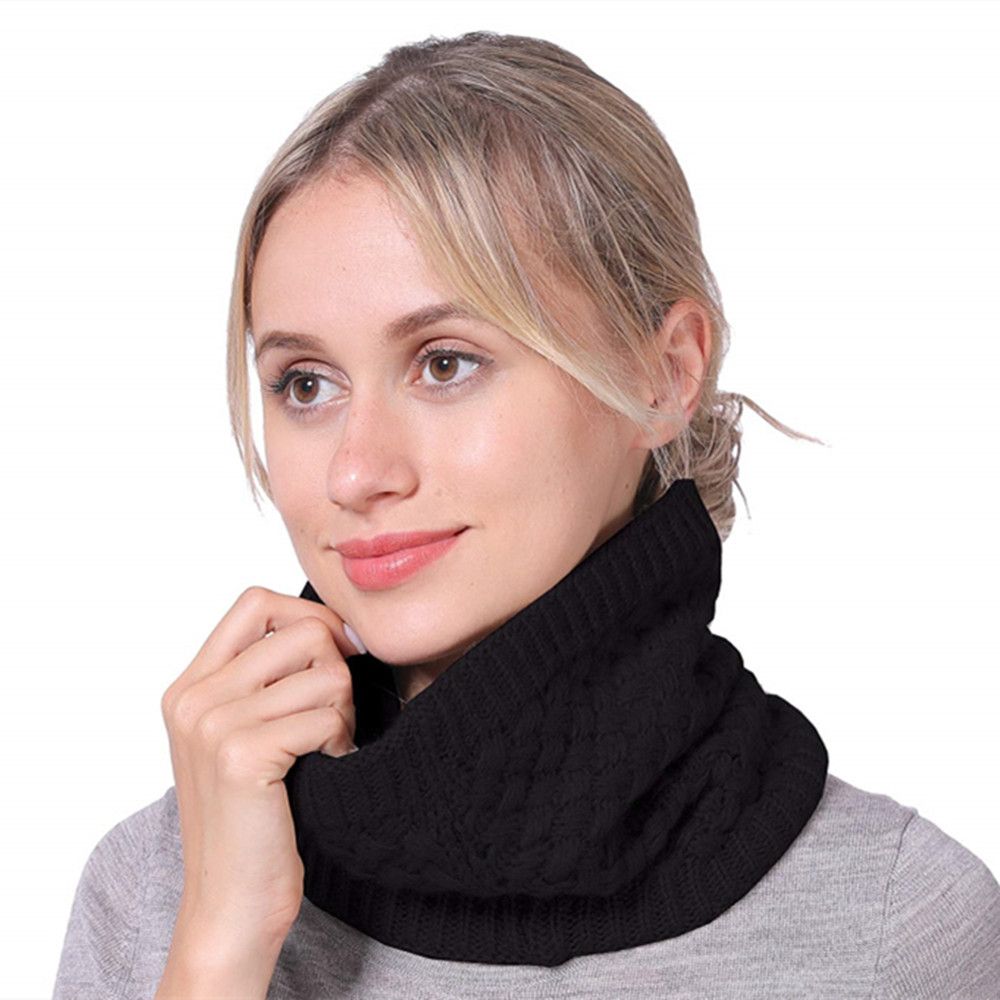 محبوك وشاح الرقبة والأوشحة الش - مراجعة Wool Scarf Men وسعره