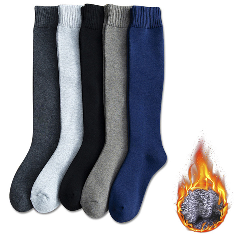 EU38-45 طويلة الساق الشتاء رجا - مراجعة Thermal Sock Wool وسعره