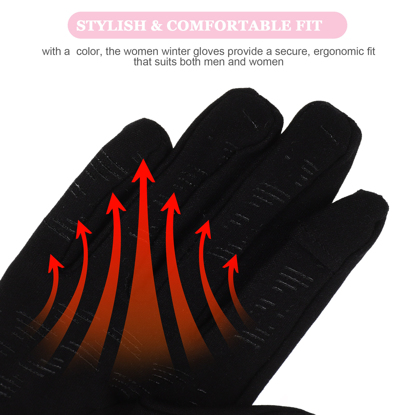 قفازات تزلج نسائية بشاشة لمس س - مراجعة Snow Glove Insulated وسعره