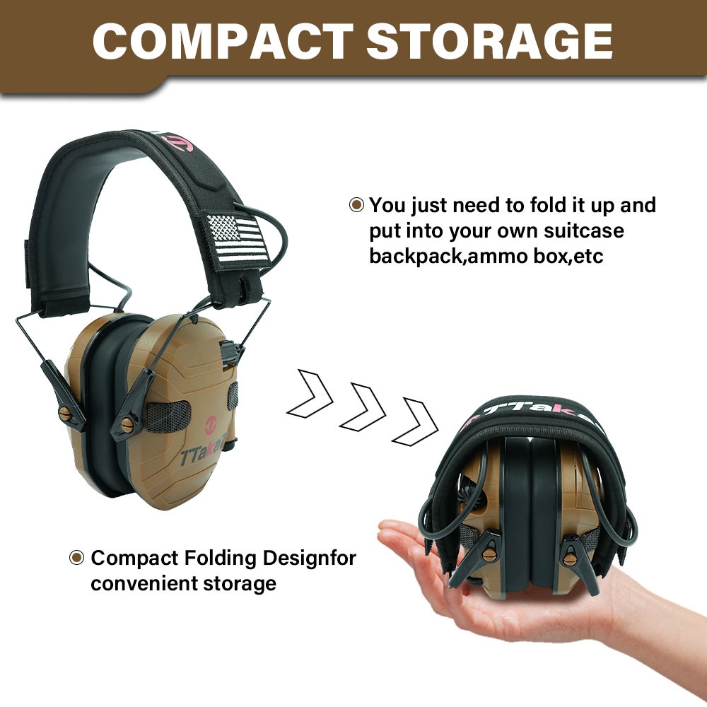 سماعة أذن إلكترونية قابلة للطي - مراجعة Earmuffs Foldable وسعره