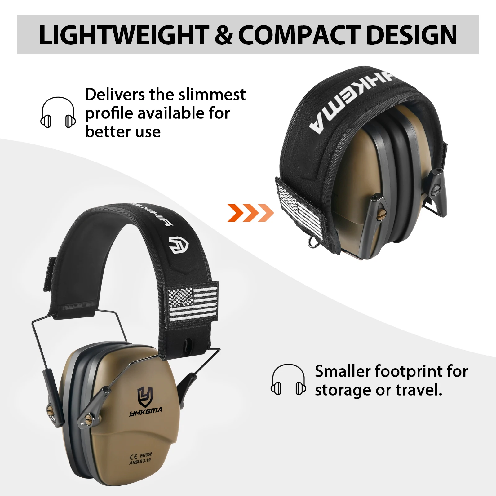 سماعة أذن تكتيكية للرماية السل - مراجعة Earmuffs Foldable وسعره