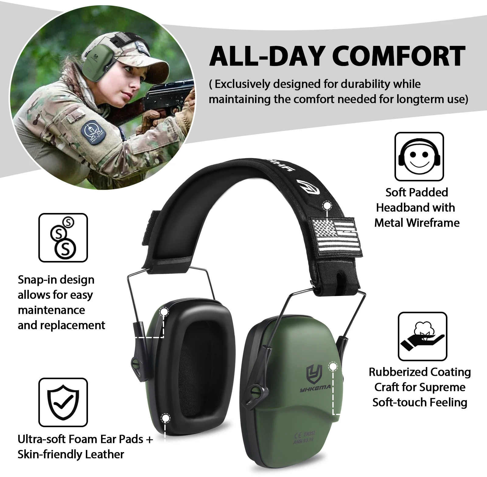 سماعة أذن تكتيكية للرماية السل - مراجعة Earmuffs Foldable وسعره