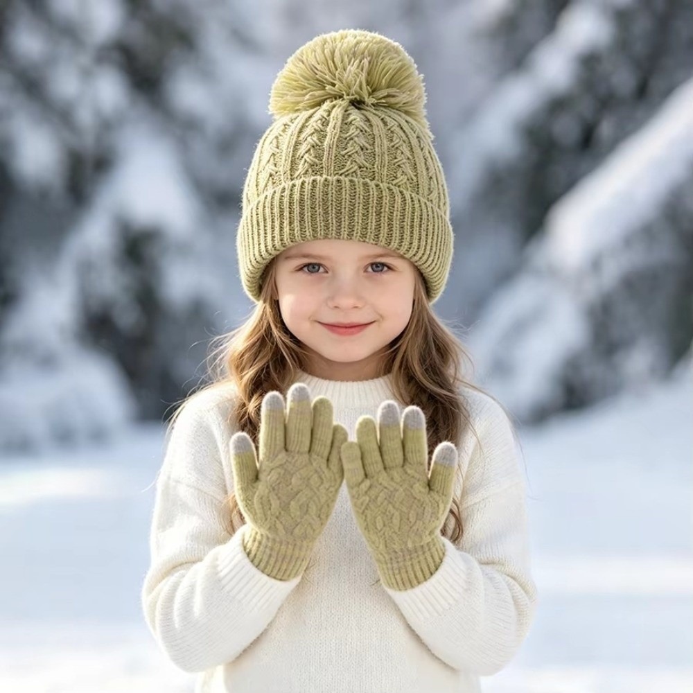 طقم قبعة وقفازات شتوية للأطفال - مراجعة Touch Screen Gloves وسعره