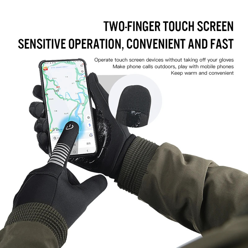 قفازات ركوب الدراجات الشتوية ل - مراجعة Touch Screen Gloves وسعره