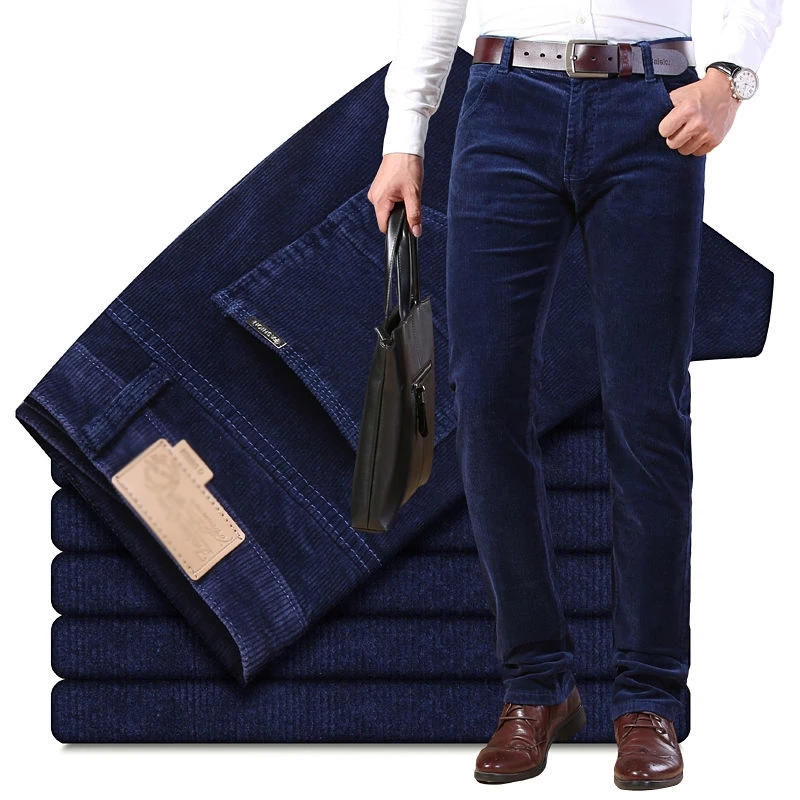 خريف شتاء رجل سميك دافئ سروال  - مراجعة Corduroy Pant Warm وسعره