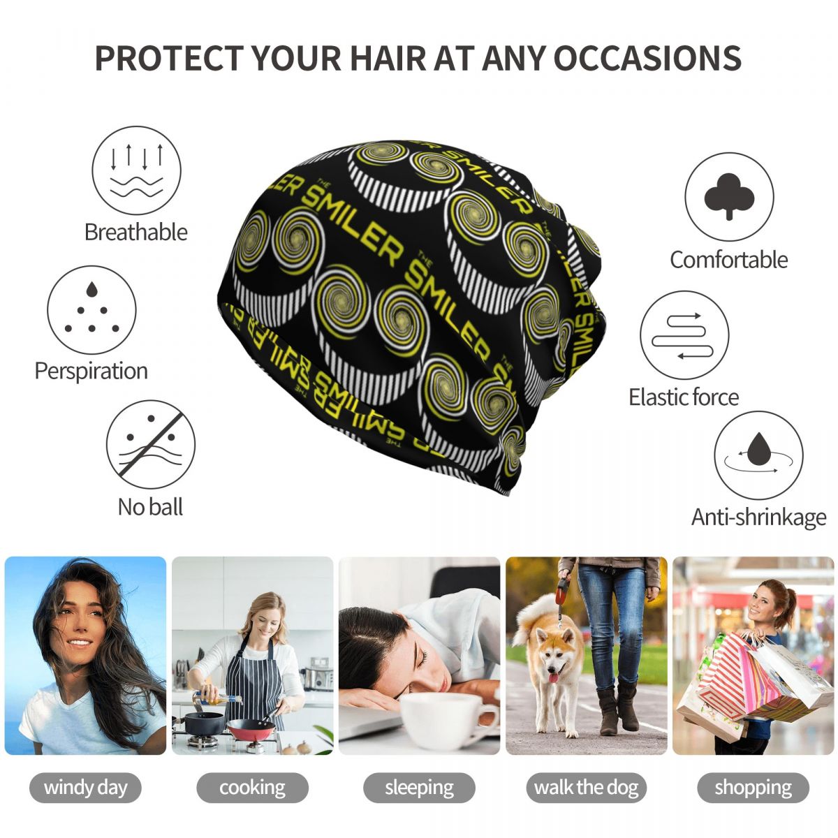 The Smiler Alton Towers Merch  - مراجعة Knit Beanie Hat Warm وسعره