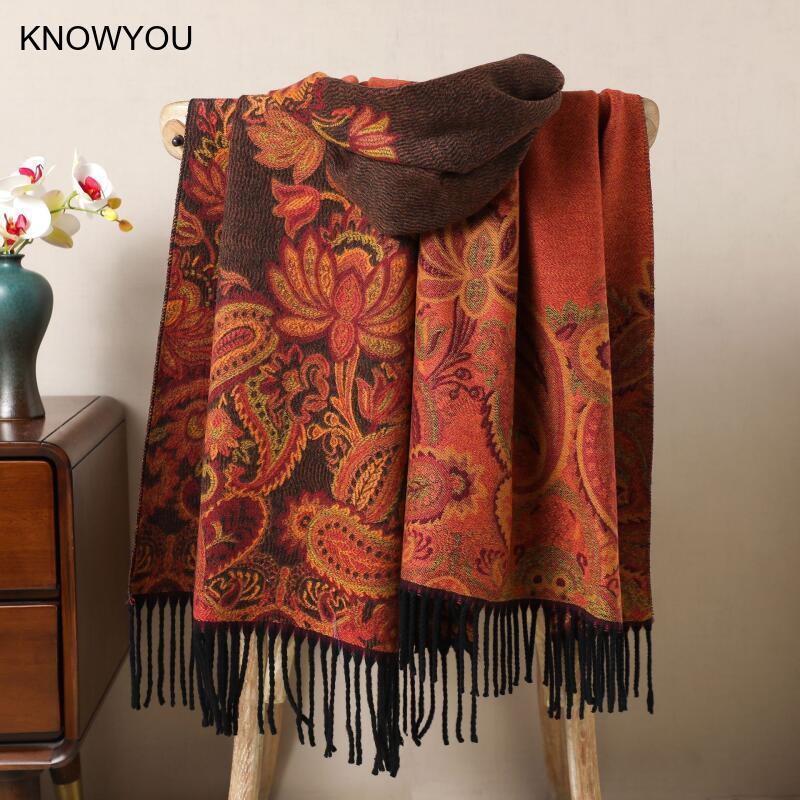 عكسها الجاكار الدافئة الكشمير  - مراجعة Cashmere Pashmina Wrap وسعره