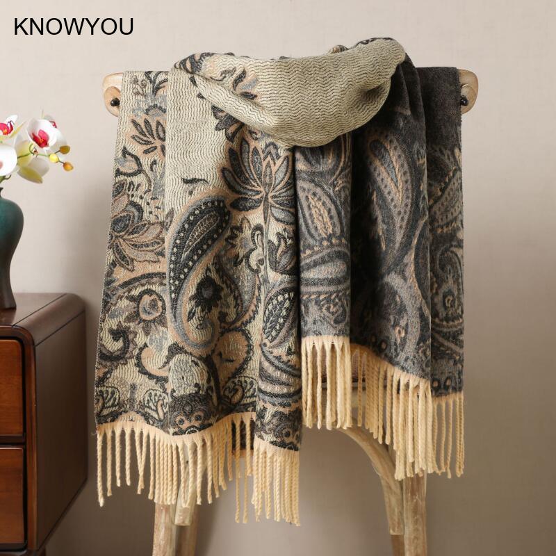 عكسها الجاكار الدافئة الكشمير  - مراجعة Cashmere Pashmina Wrap وسعره